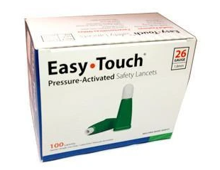 826081 Easy Touch Pressure-Activated Safety Lancets - 26G