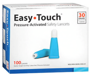 830061 Easy Touch Pressure-Activated Safety Lancets - 30G